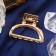 Hair crab "Margarita" arc, 2.5 cm, gold