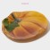 Glass Serving shade "Pumpkin", 19.5 × 16.5 × 1.7 cm, color orange color