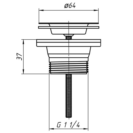 Issue "Ani Plast" M200, 1 1/4, with a stainless grid-6