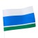 The flag of the Sverdlovsk region, 90 x 135 cm, bilateral, polyester silk, without a pole