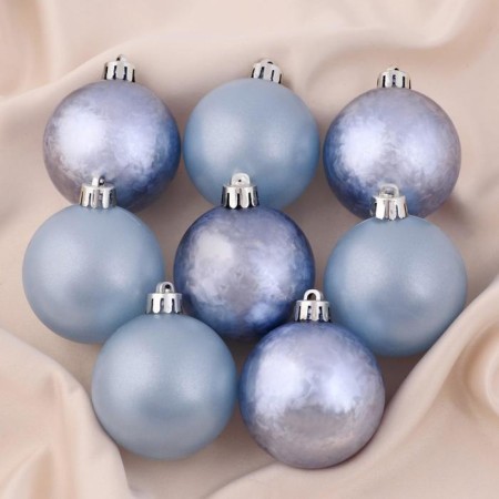 Set of balls plastic D-5 cm, 8 pcs "Matte fog"