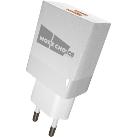 Network charger More Choice NC24M, 2.1A, Micro USB cable, white-2
