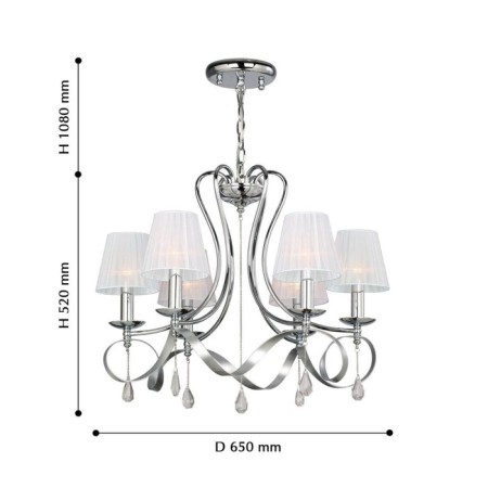 Suspension chandelier Amabilis 650 mm, E14 240W-2