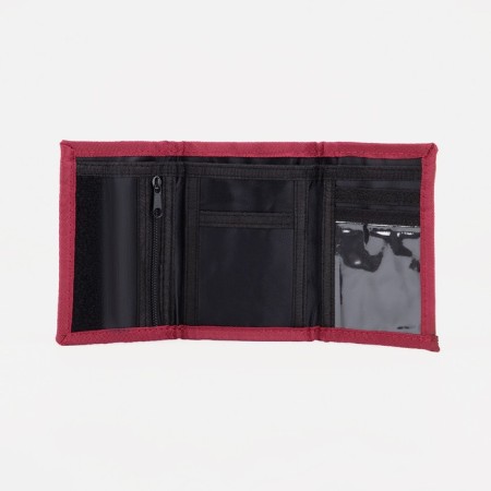 Velcro wallet, burgundy color-2