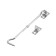 Wind hook (mod. 107-3), chromium color