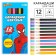 Pencils colored 12 flowers, spider-man