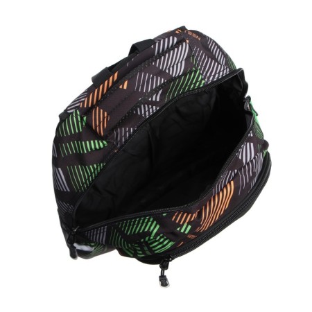 Youth backpack 40 x 30 x 16 cm, with an ergonomic back, with a luminous element of optical-fiber threads, Seventeen, Optical Fiber-8
