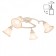 Ceiling chandelier Citilux "Provence" CL511144, 60x60x19 cm, 4x60W, E14, white color