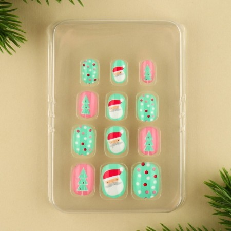 New Year's gift. Children's false nails "Happy New Year", 12 pcs-3