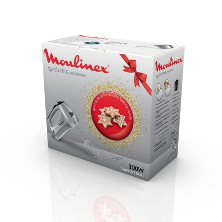 Muxer Moulinex HM310E10, manual, 300 W, 5 speeds, silver-5