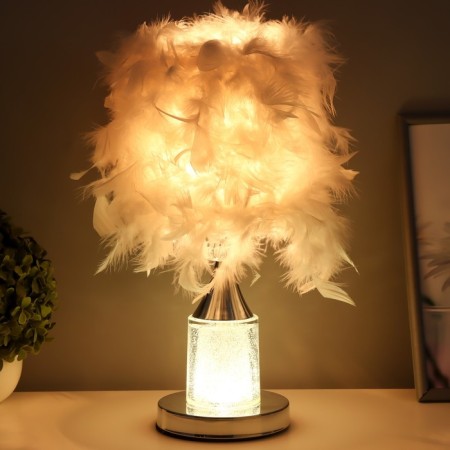 Glamur light lamp E27 40W chrome 26x26x37cm Risalux-1