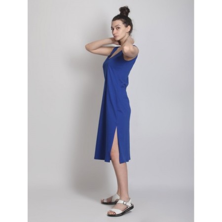 Female dress, size 46, cornflower color-1