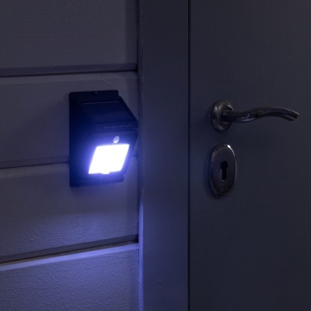 Lamp on the sunny battery "Start", 10x5x13 cm, 20LED, IP65, rotary, white