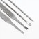 Manicure set, 10 items, in a case, brown