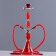 Hookah "aromas of the East", 53 cm, 2 tubes, conical flasks, red, mine chrome