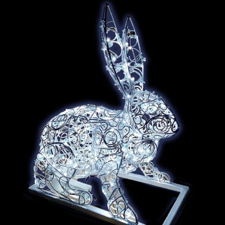 LED figure "Hare", 40 × 80 × 40 cm, 60 watts, 220 B-1