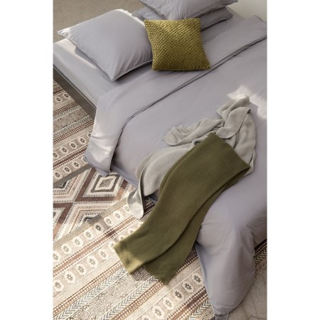 Pearl plaid pearl knitting olive -colored Essential, size 130x180 cm-6