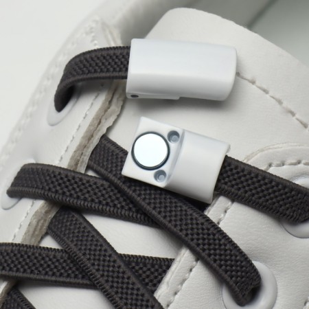 Cleep for laces, on magnets, steam, size 2.6 × 2 × 0.7 cm, white color-3