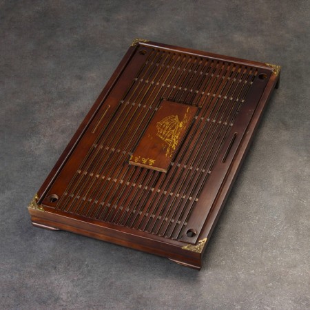 Tray for the tea ceremony, chaban, 53 x 33 x 5 cm, Japanese oak-1