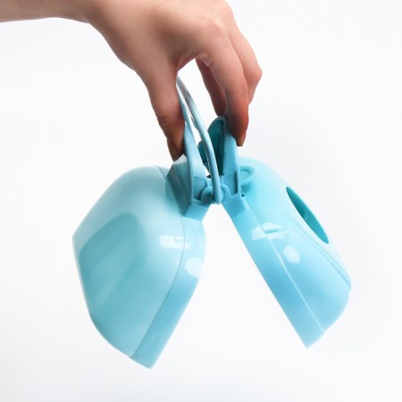 A scoop for cleaning dogs with packet pocket pockets, 16 cm x 10 cm, blue 7333737-5