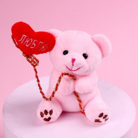 Set "Dream", soft toy in a mug, bear, color mix-3