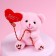 Set "Dream", soft toy in a mug, bear, color mix