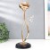 Summary metal, glass for 1 candle "Paola" D-5 cm, gold 11.5x11.5x32.5 cm