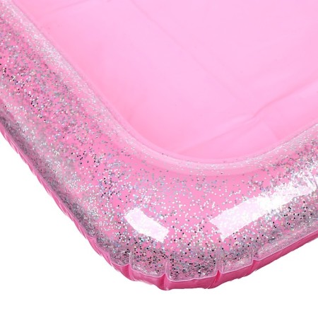 Inflatable sandbox with sparkles, 60x45 cm, pink color-3