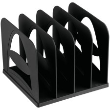 Top for magazines and papers (sorter) Istanm, team, 4 departments, black