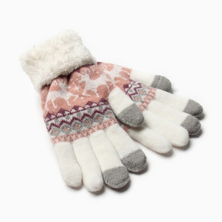 Female gloves at the lawsuit Minaku 22 cm white-1