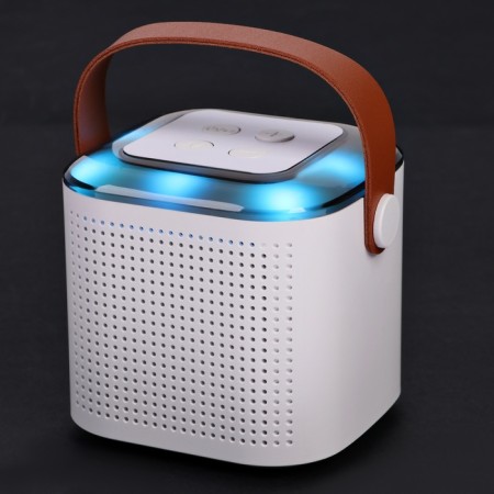 Mini Karaoke system Y1, 5 W, microphone, 800/400 mac, jack 3.5, type-s, rgb, white-9