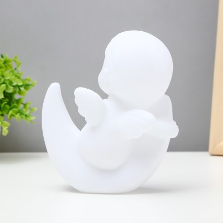 Nightlight "Angel on the Moon" LED battery 3XLR white 10x13x15 cm Risalux-4