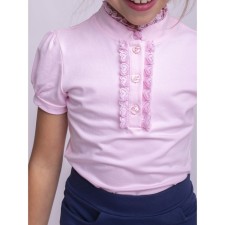 T -shirt for girls, height 122 cm, pink color