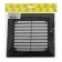 Ventilation grate "Vento" 2121VR, 210x210 mm, with a net, detachable, black