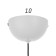 Lamp Bayerlux 1610/1wt LED 8W 4000k white 12x35 cm