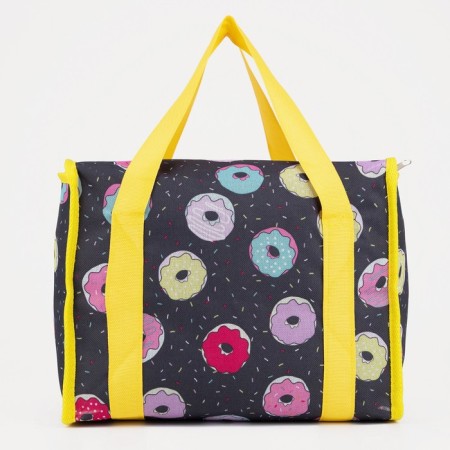 Tarmosumka with zipper 13 liters, black/yellow color-1