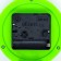 Clock - desktop an alarm clock, discrete move, 9 x 9 cm