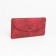 Women's wallet on the button, red color