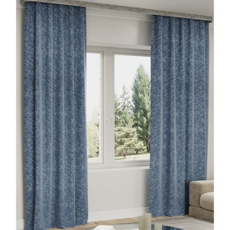 Curtain "Bliss", size 150x280 cm, blue color