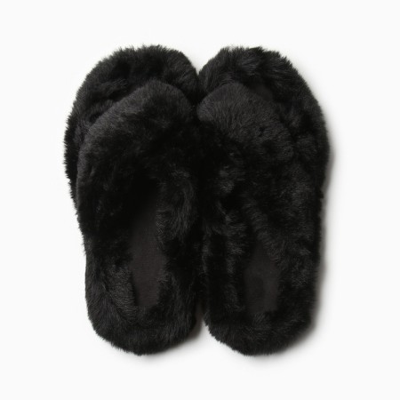 Women's slippers with open nose size 40, color black-7