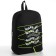 School textile backpack with lake up lacing, 38x29x11 cm, black