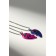 Kulons "Demetrons" Bright hearts, the color is pink blue in silver, 45 cm