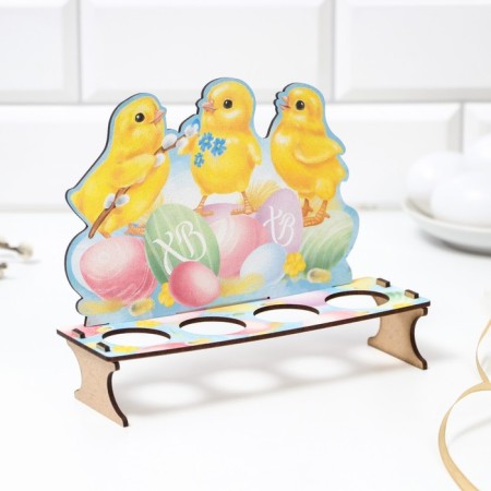 The stand for 4 eggs “Chickens”, 19.6 x 16.3 x 6.1 cm.-3