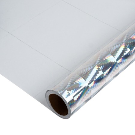 Self -adhesive film, holography, silver, 0.45 x 3 m, 3 μm-3