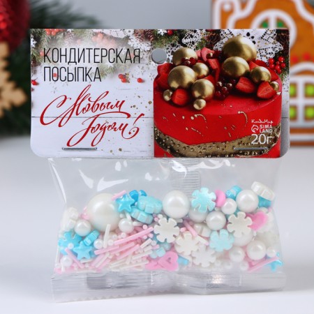 New Year. Confectionery sprinkling "Delicate breeze", 20 g-1