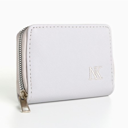 Women's wallet NK, 12x8 cm, gray color-1