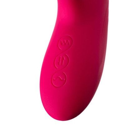 Vibro -roller with the Up & Down Jos Seri function, 22 cm, silicone, pink color-4