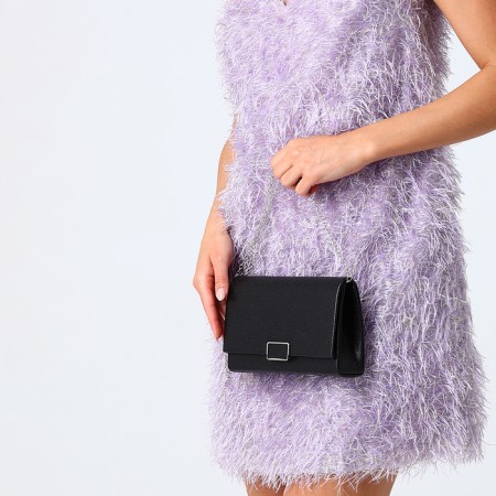 Female bag on a magnet, black color-5