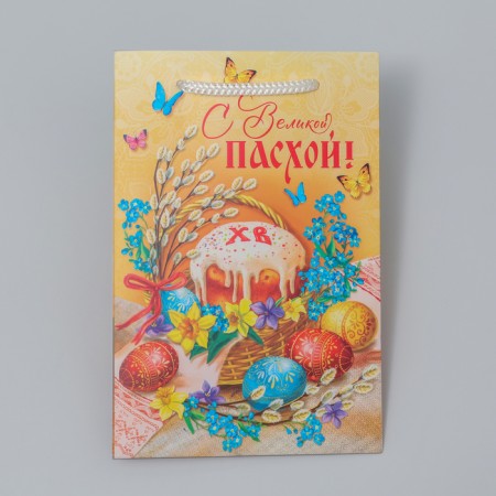 Gift package, packaging, “with great Easter!”, 12 x 18 x 12 cm-3