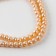 Glass beads, set 140 pcs., Size 1 pc. - 6 mm, beige color